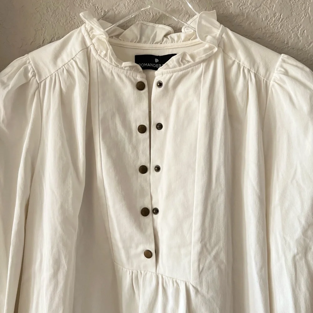Pomander Place White Button-Down Dress - Picture 5 of 10
